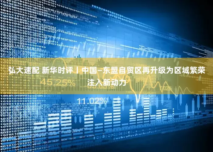弘大速配 新华时评丨中国—东盟自贸区再升级为区域繁荣注入新动力